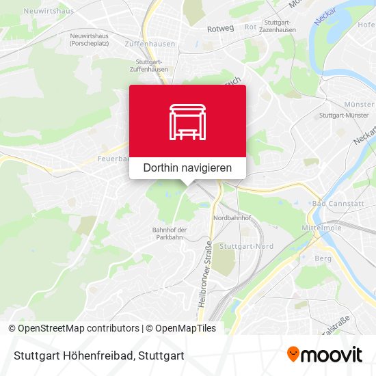 Stuttgart Höhenfreibad Karte