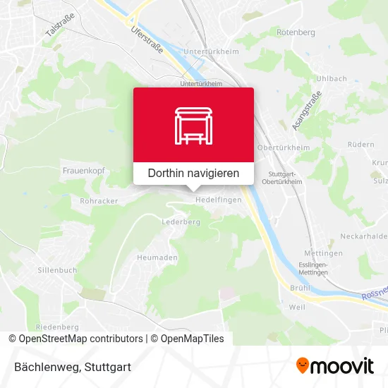 Bächlenweg Karte
