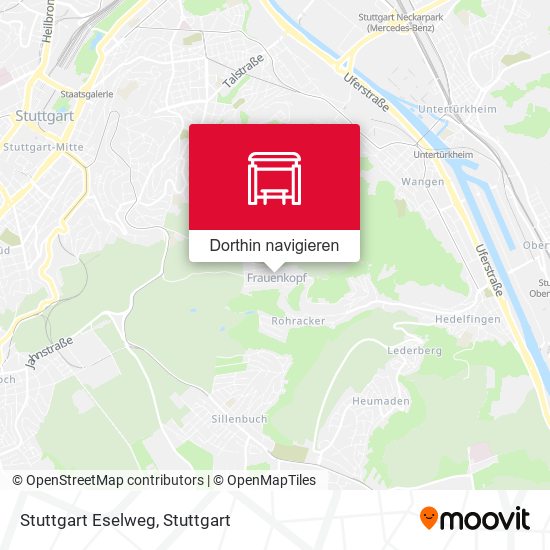 Stuttgart Eselweg Karte