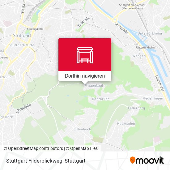 Stuttgart Filderblickweg Karte