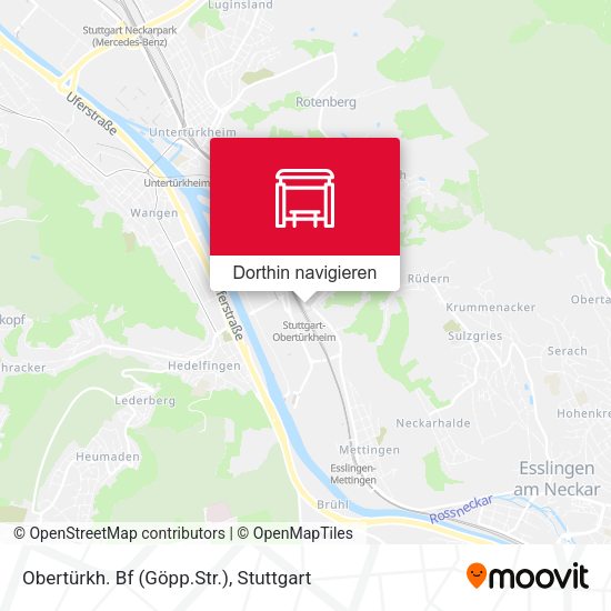 Obertürkh. Bf (Göpp.Str.) Karte