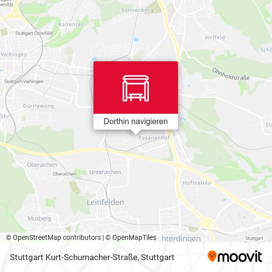 Stuttgart Kurt-Schumacher-Straße Karte