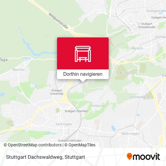 Stuttgart Dachswaldweg Karte