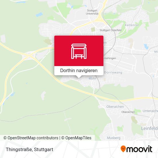 Thingstraße Karte