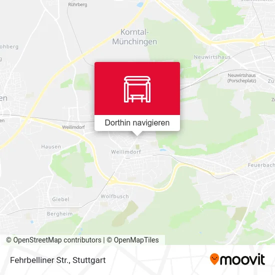 Fehrbelliner Str. Karte