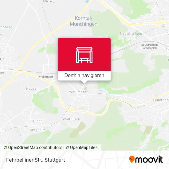 Fehrbelliner Str. Karte