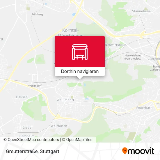 Greutterstraße Karte