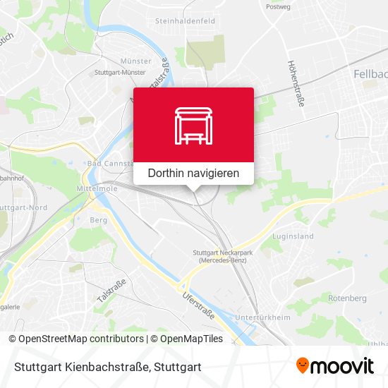 Stuttgart Kienbachstraße Karte