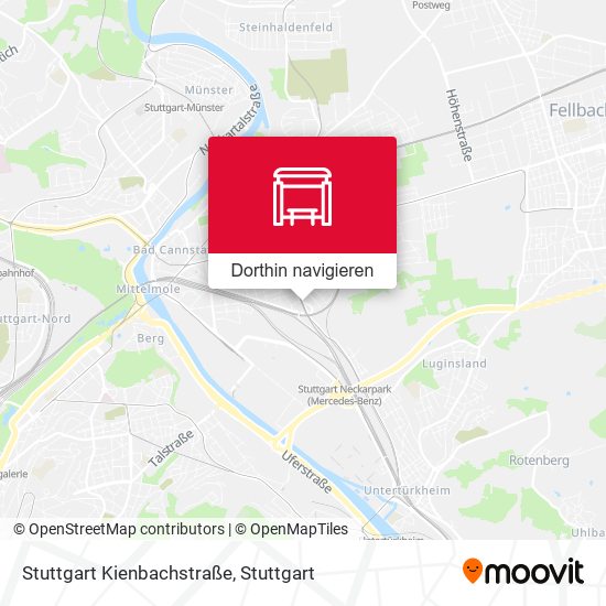 Stuttgart Kienbachstraße Karte