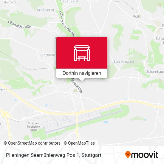 Plieningen Seemühlenweg Pos 1 Karte