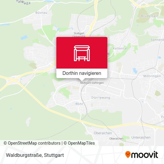 Waldburgstraße Karte