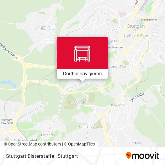 Stuttgart Elsterstaffel Karte