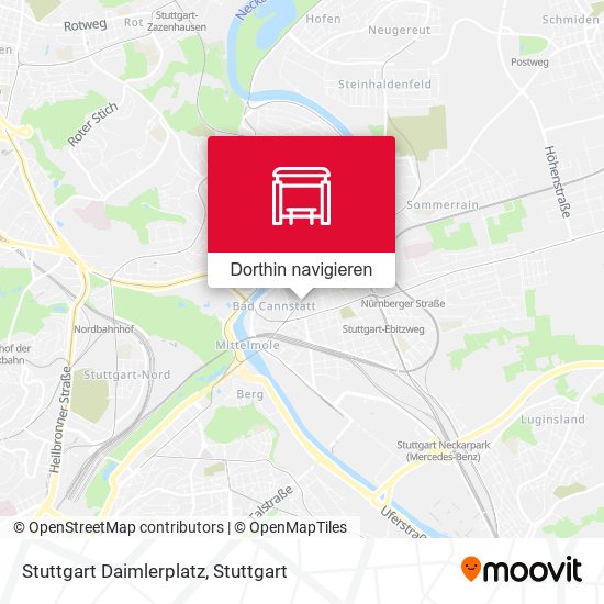 Stuttgart Daimlerplatz Karte