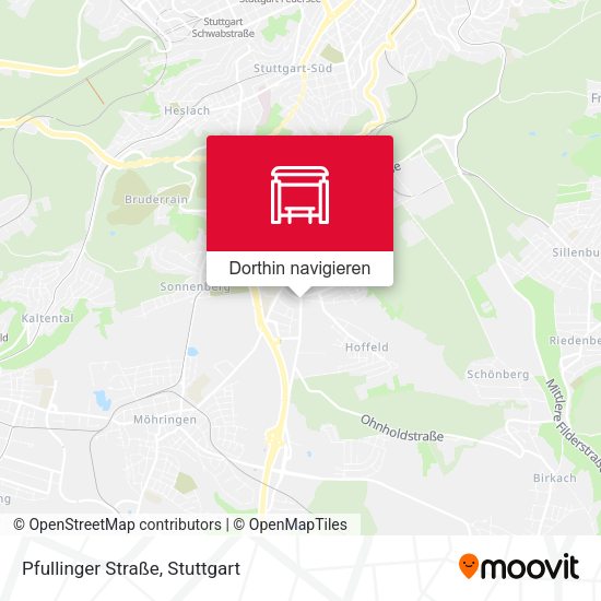 Pfullinger Straße Karte