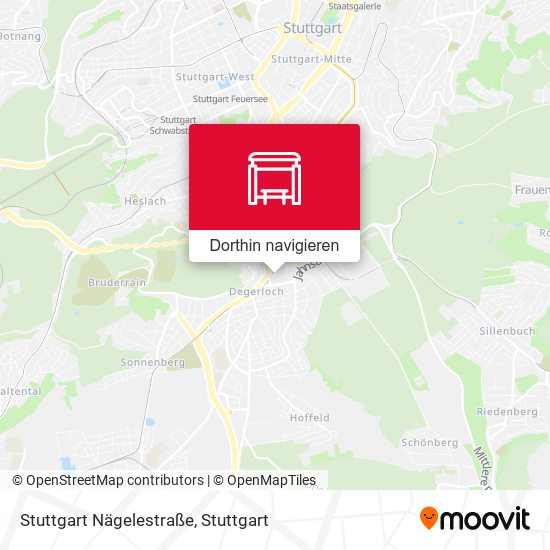 Stuttgart Nägelestraße Karte