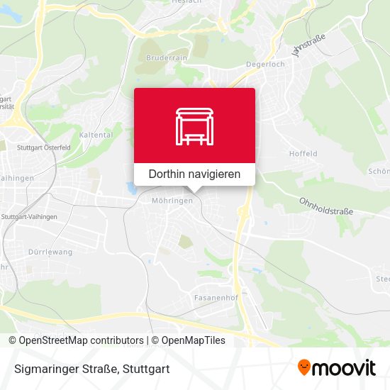 Sigmaringer Straße Karte