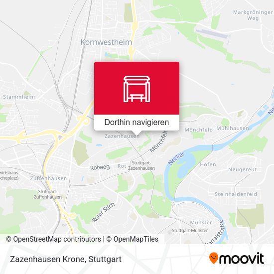 Zazenhausen Krone Karte