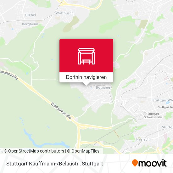 Stuttgart Kauffmann-/Belaustr. Karte