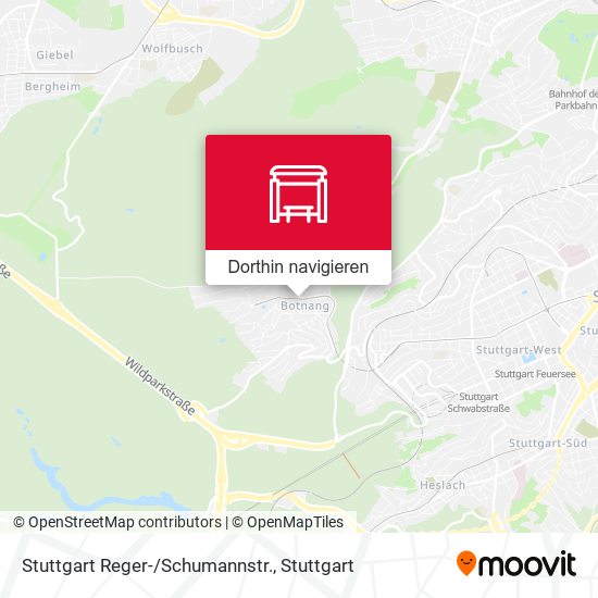 Stuttgart Reger-/Schumannstr. Karte