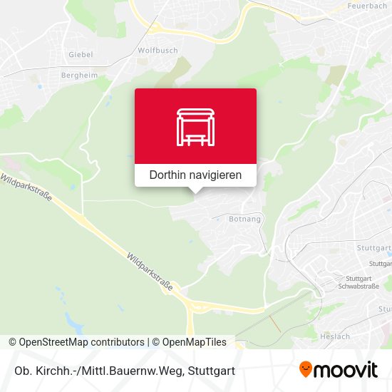 Ob. Kirchh.-/Mittl.Bauernw.Weg Karte