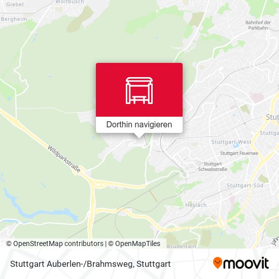 Stuttgart Auberlen-/Brahmsweg Karte