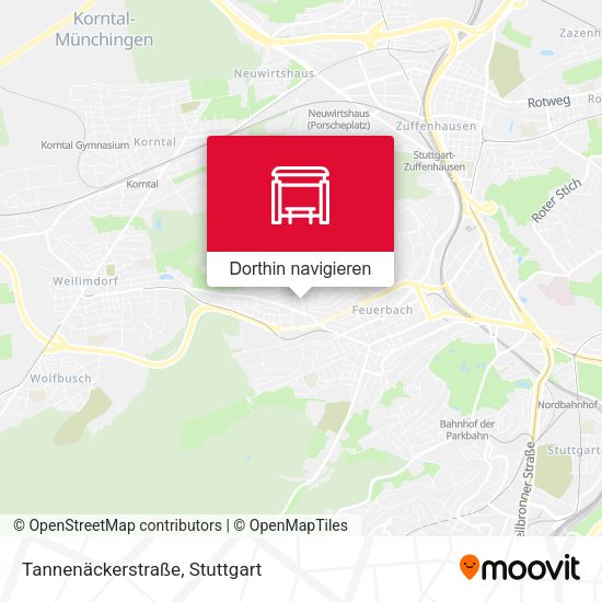 Tannenäckerstraße Karte