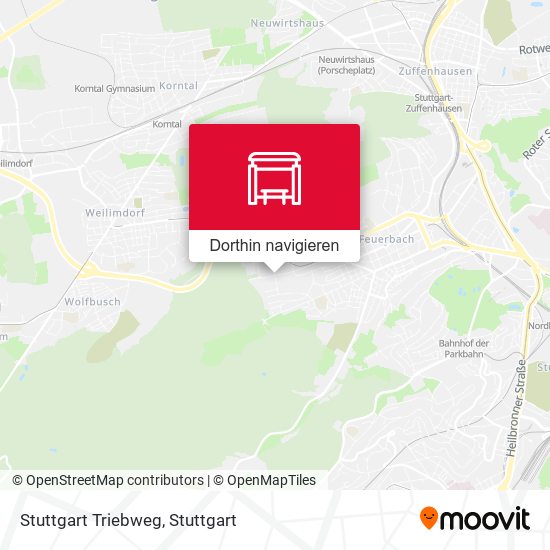 Stuttgart Triebweg Karte