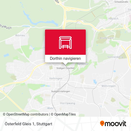 Österfeld Gleis 1 Karte