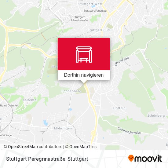 Stuttgart Peregrinastraße Karte