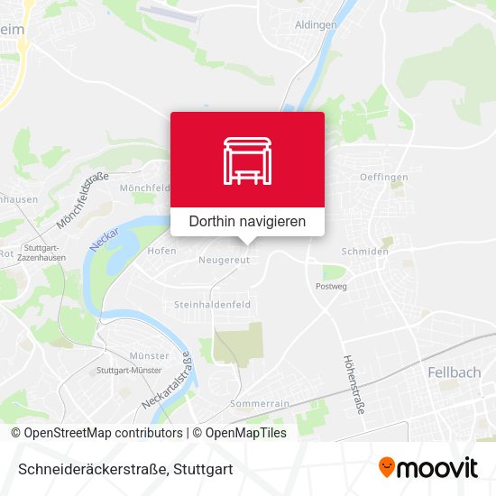 Schneideräckerstraße Karte