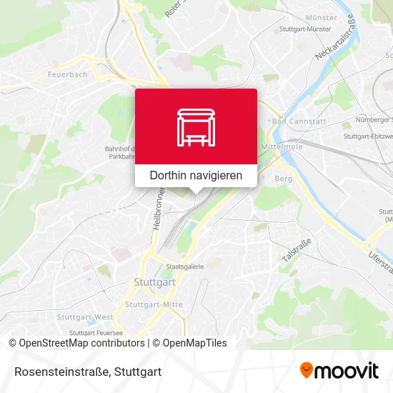 Rosensteinstraße Karte