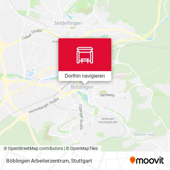 Böblingen Arbeiterzentrum Karte