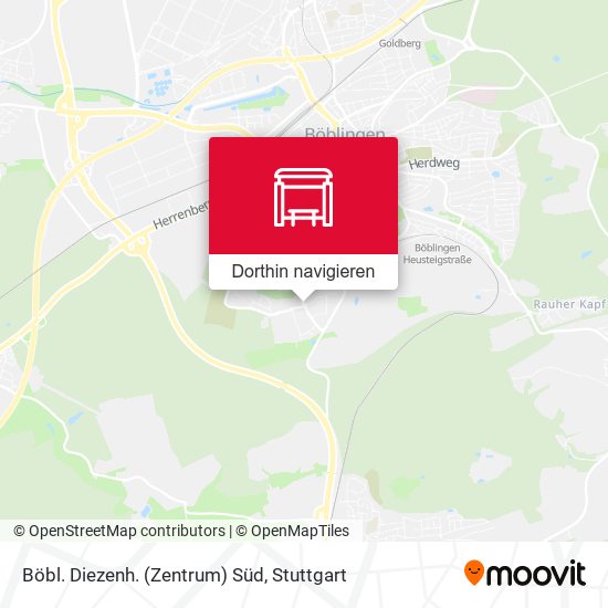 Böbl. Diezenh. (Zentrum) Süd Karte