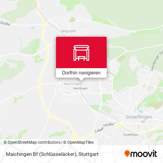 Maichingen Bf (Schlüsseläcker) Karte