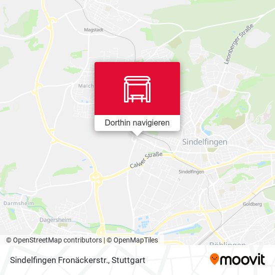 Sindelfingen Fronäckerstr. Karte
