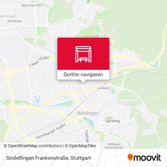 Sindelfingen Frankenstraße Karte