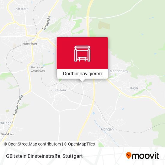 Gültstein Einsteinstraße Karte