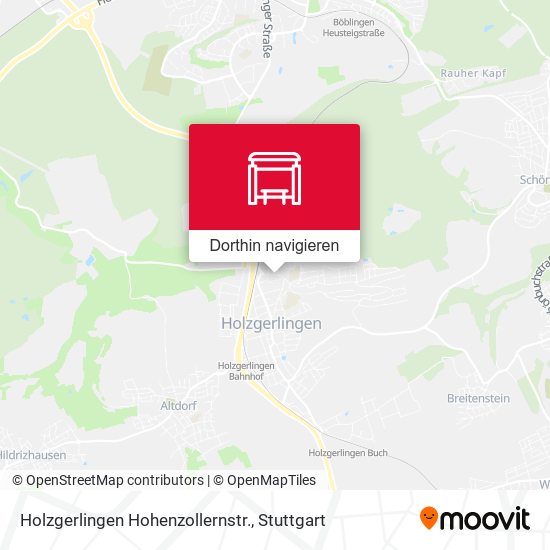 Holzgerlingen Hohenzollernstr. Karte
