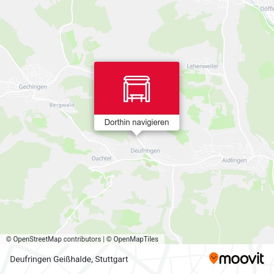 Deufringen Geißhalde Karte