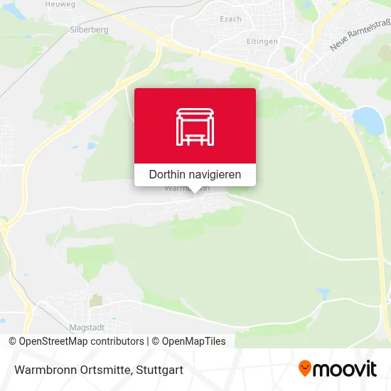 Warmbronn Ortsmitte Karte