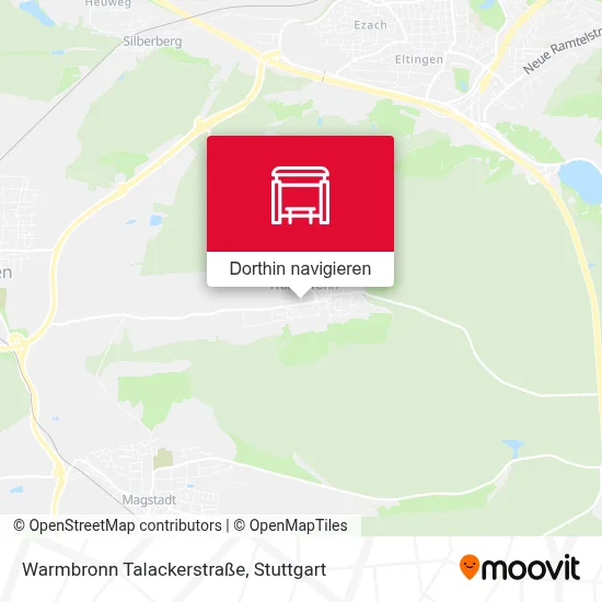 Warmbronn Talackerstraße Karte