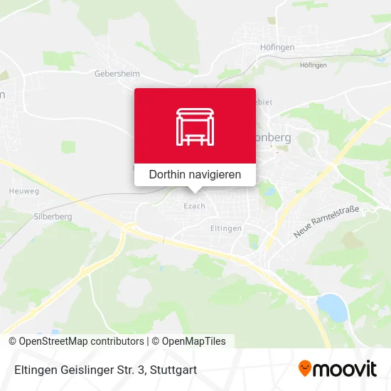 Eltingen Geislinger Str. 3 Karte