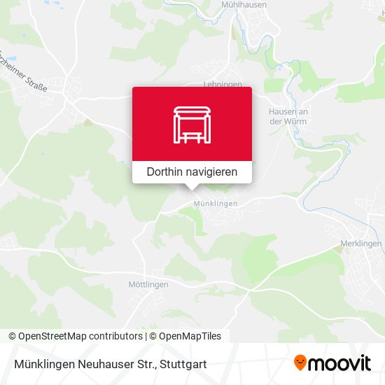 Münklingen Neuhauser Str. Karte