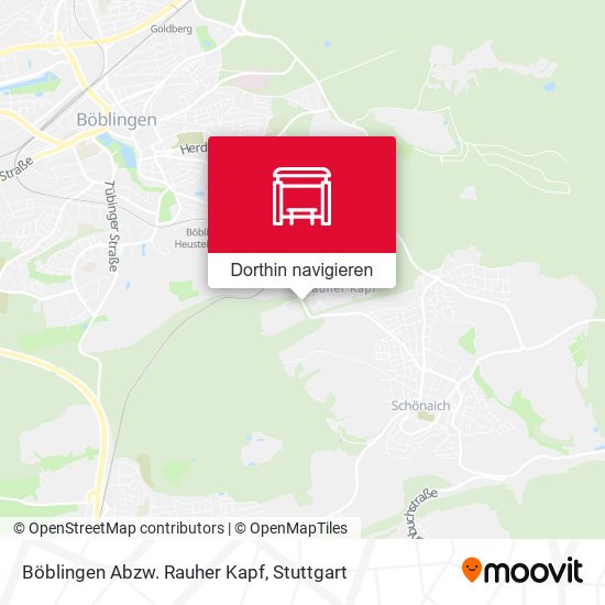 Böblingen Abzw. Rauher Kapf Karte