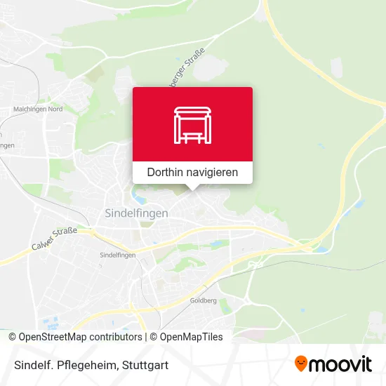 Sindelf. Pflegeheim Karte