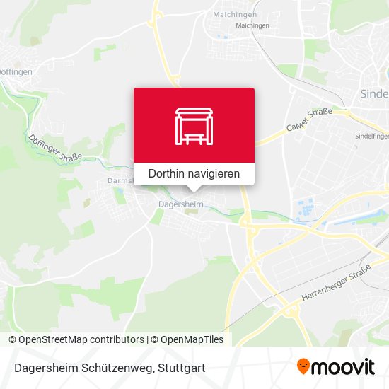 Dagersheim Schützenweg Karte
