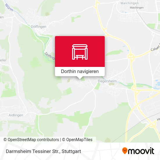 Darmsheim Tessiner Str. Karte