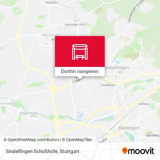 Sindelfingen Schoßhöfe Karte