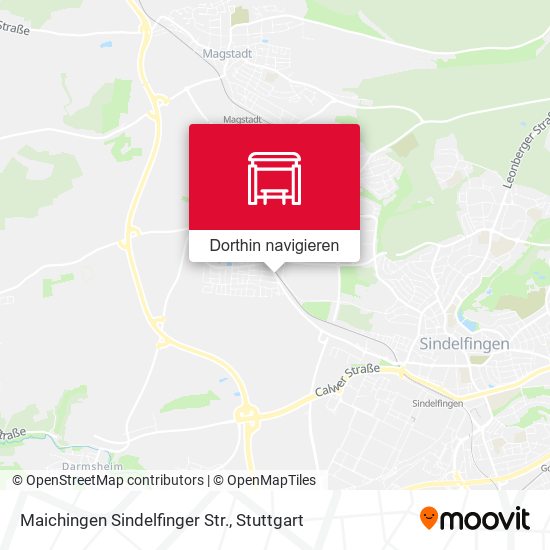 Maichingen Sindelfinger Str. Karte