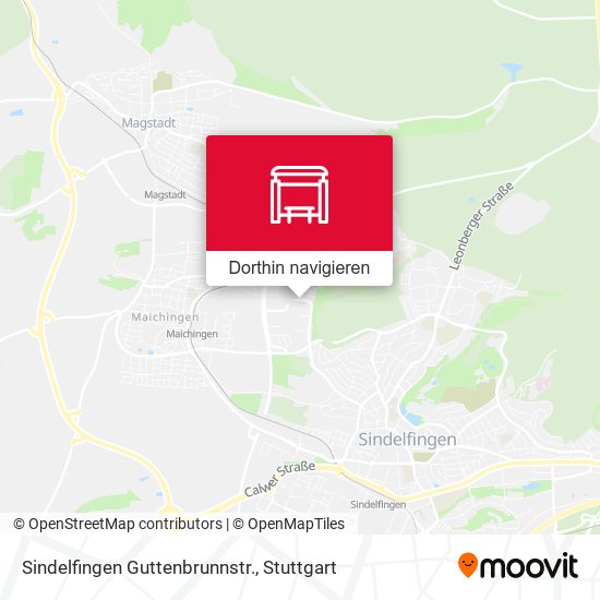 Sindelfingen Guttenbrunnstr. Karte